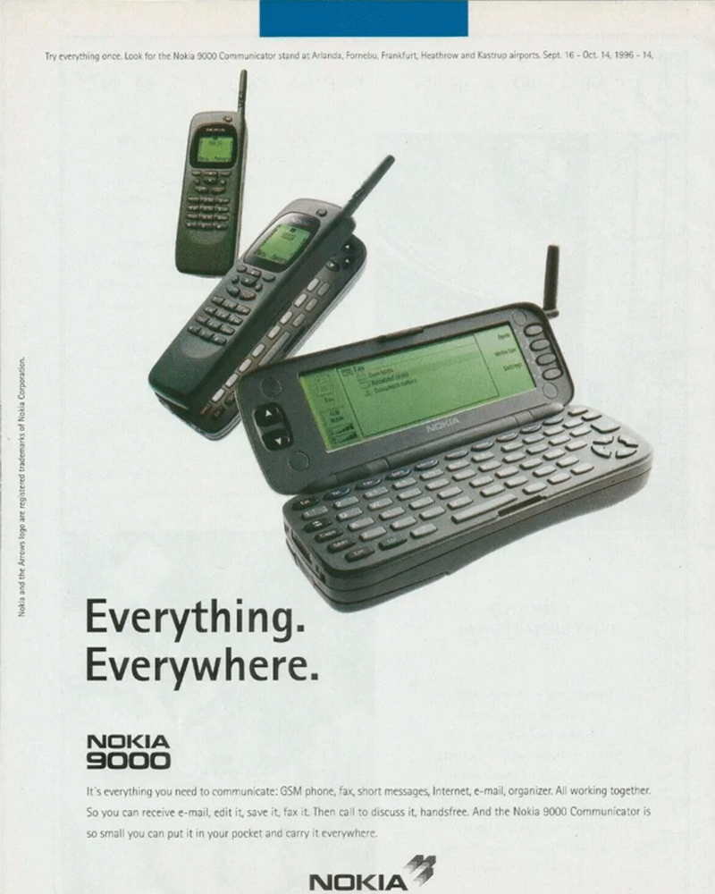 old nokia phone ad from the 90s